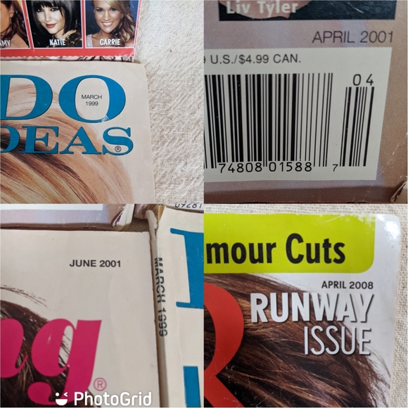 Vintage Y2K Hairstyles Spring Summer Sexy Long Short Ephemera Magazine 4 Lot Set - Picture 2 of 15